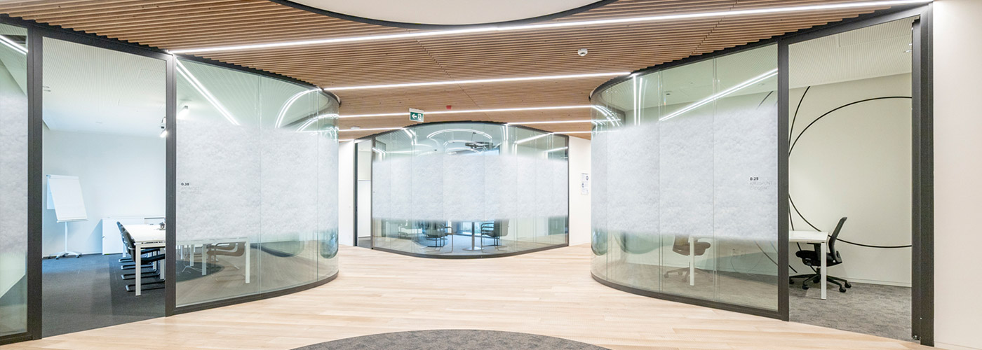 Panorama Curved glass wall